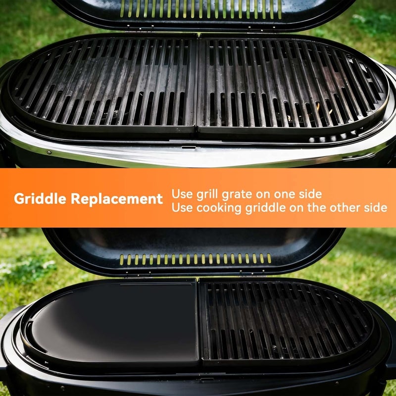 FORYEYC 13 x 12.4" Cast Iron Griddle for Coleman Roadtrip 285, 225 table top Grill Replacement Parts, Coleman Cooktop LX LXE LXX, Griddle part for Coleman Roadtrip Swaptop Grill Accessories Grill Plate - Image 2
