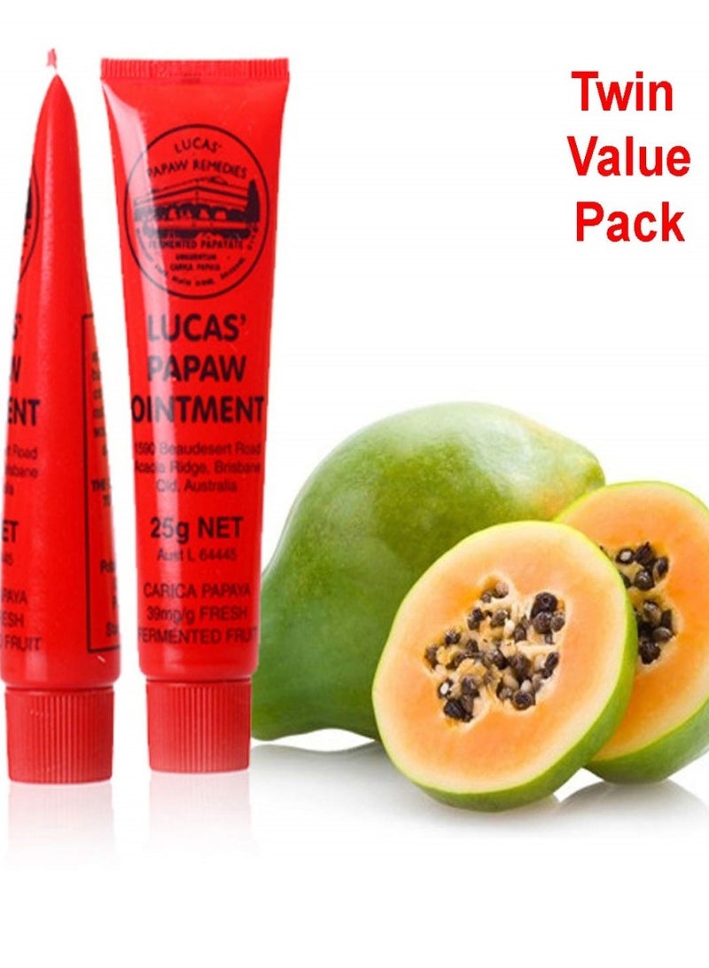 لوكاس دهان لوكاس بابايا 15 جرام في أنبوب مع تطبيق للشفاه - عبوة مزدوجة للقيمة من لوكاس للعلاجات - Image 2