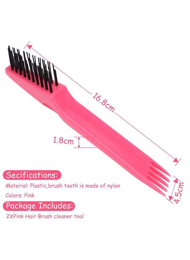 Yaomiao 2 Pieces Hair Brush Cleaner Tool Mini Rake Wet Hair Comb For Removing Dirt Home And Salon Use  - Image 3