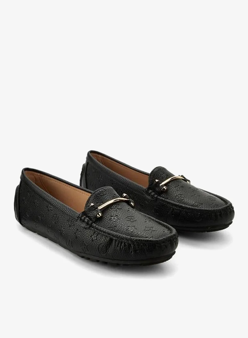 Le Confort Women Monogram Embossed Loafers