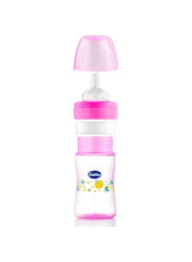 Bubblez Classic Baby Feeding Bottle – Handle-Free, 180ml, Rose Pink, Practical Baby Bottle - Image 2
