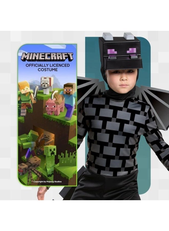 ماين كرافت 3 قطعة مجموعة زي Minecraft EnderDragon ، زي لعبة الفيديو بدلة Cosplay زي هالوين للأطفال - Image 2