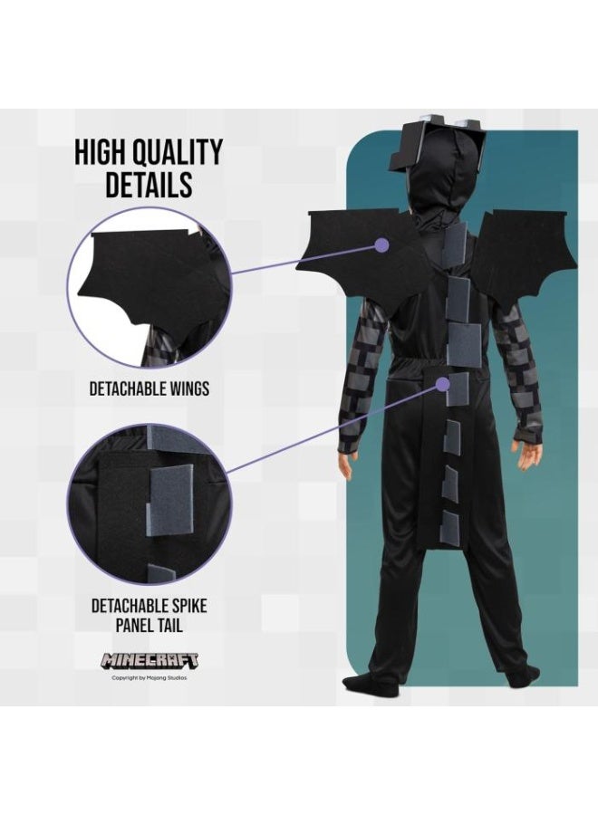 ماين كرافت 3 قطعة مجموعة زي Minecraft EnderDragon ، زي لعبة الفيديو بدلة Cosplay زي هالوين للأطفال - Image 4