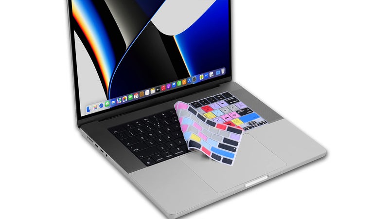 XSKN Premiere Pro Shortcut US Layout Silicone Keyboard Cover Skin for 2021 Released MacBook 14 inch A2442 16 A2485 with ( M1 / Max chip ) Liquid Retina XDR Display Touch ID, K-400 - Image 4