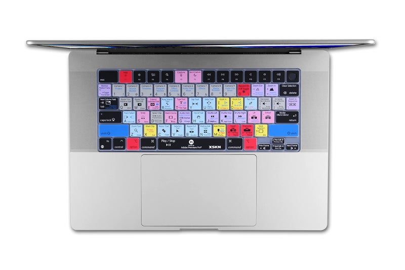 XSKN Premiere Pro Shortcut US Layout Silicone Keyboard Cover Skin for 2021 Released MacBook 14 inch A2442 16 A2485 with ( M1 / Max chip ) Liquid Retina XDR Display Touch ID, K-400 - Image 2
