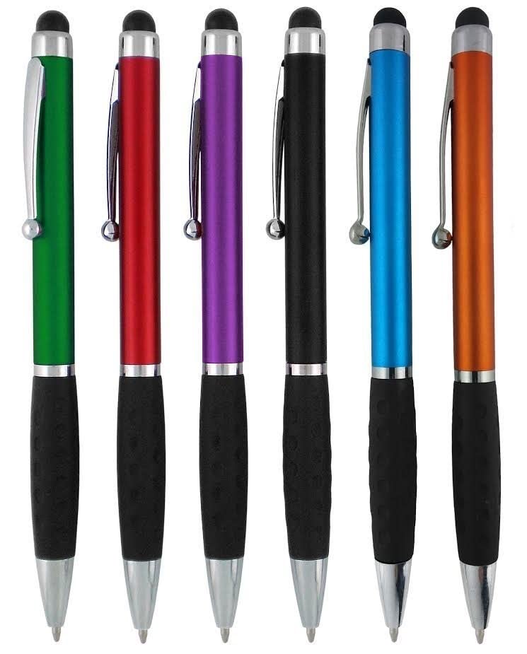 SyPen Stylus Pens -2 in1 Capactive Touch Screen with Ballpoint Writing Pen Sensitive Stylus Tip For Your iPad iPhone Samsung Galaxy & All Smart Devices -Metallic Barrel - Assorted Colors Comfy Grips,6 Pack - Image 5