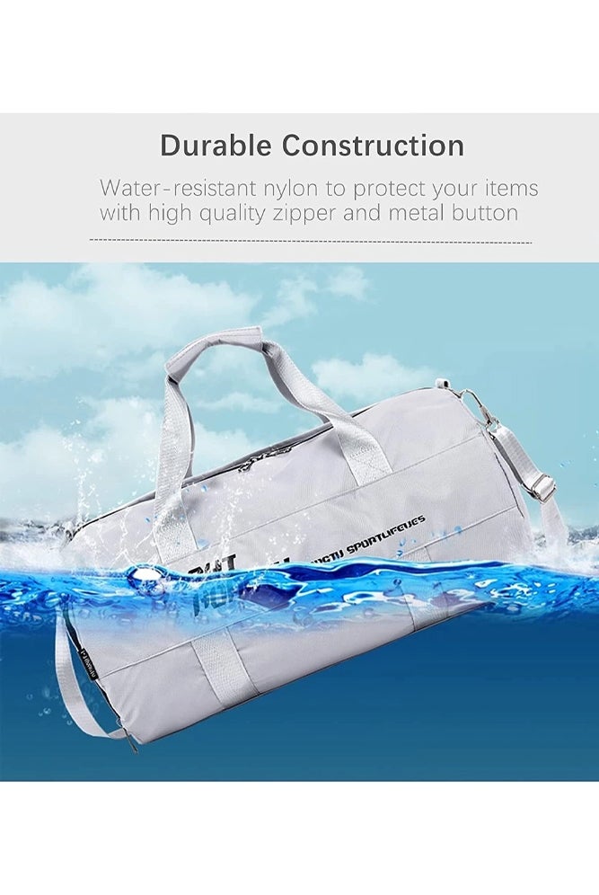 شبيلي حقيبة صالة رياضية للرجال وحقيبة دفل، حقيبة رياضية وسياحية للأولاد مع حجرة أحذية مستقلة، منظم حقيبة من البوليستر للاستخدام اليومي واللياقة والسفر - Image 5