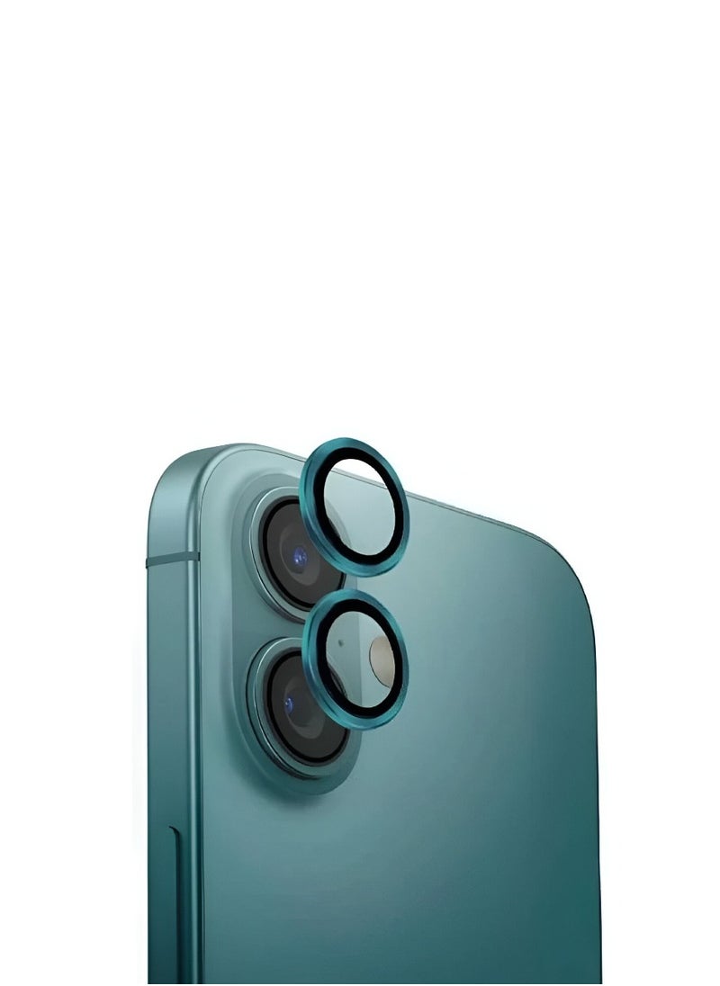 darc iPhone 16 Plus & 16 Standard Camera Lens Protector Anti-Fingerprint - Flamed Green 