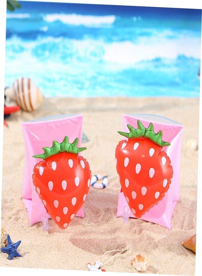 Baby & Sons Swimming Arm Band/Swim Float/Swimming Floater/3d Cartoon Printed Swimming Learning Arm Band for Kids Boys and Girls Swimming Pool Accessories Pack of 1 (Cherry) - Image 1