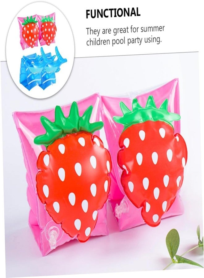 Baby & Sons Swimming Arm Band/Swim Float/Swimming Floater/3d Cartoon Printed Swimming Learning Arm Band for Kids Boys and Girls Swimming Pool Accessories Pack of 1 (Cherry) - Image 2