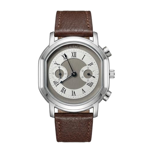 CILOA Mens Watches Leather Watch Analog Watch for Men Luxury Fashion Business Casual 30M Waterproof Men's Wrist Watches(Grey) - Image 1