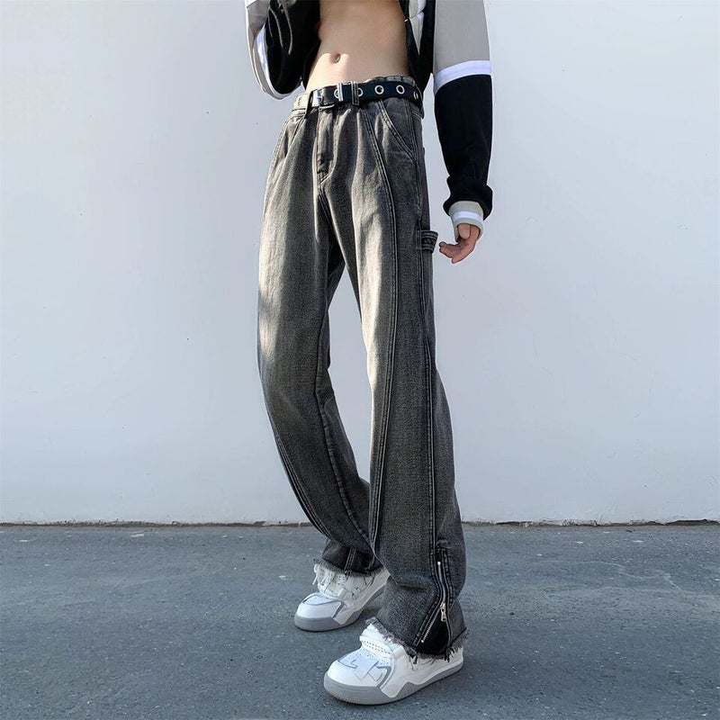 Unisex Casual Daily Denim Jeans - Image 2