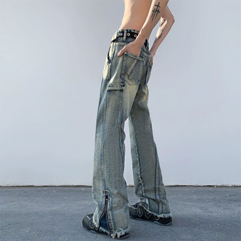 Unisex Casual Daily Denim Jeans - Image 1