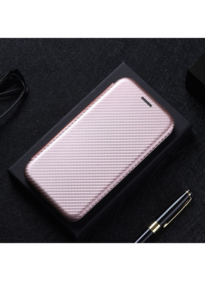 Generic - Carbon Fiber Texture Phone Case For SonyXperia 1 Iv X10 Iii Hard Flip Cover Ace3 Card Protective Shell-Color:Rose Gold-Applicable Model:Xperia ACE II (2nd Generation)] - Image 1