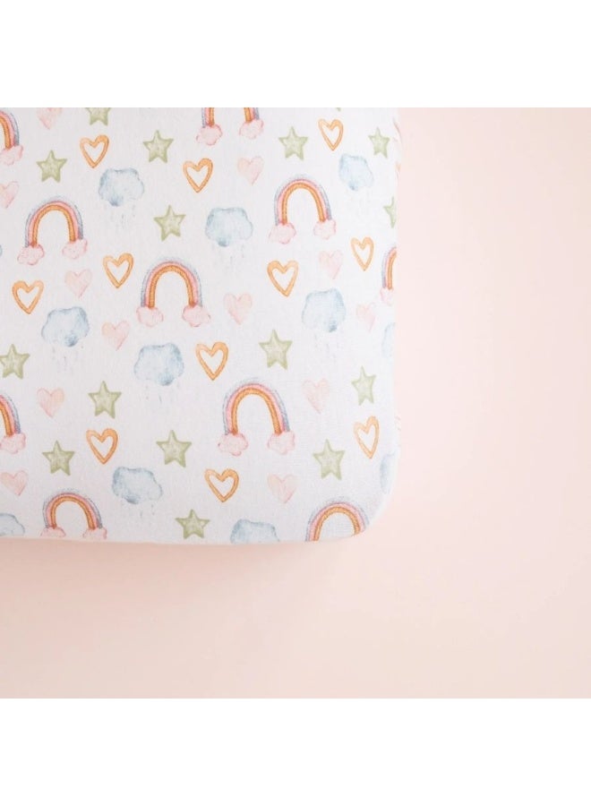 All4Ella Rainbow Dreams Fitted Cot Sheet - Image 2
