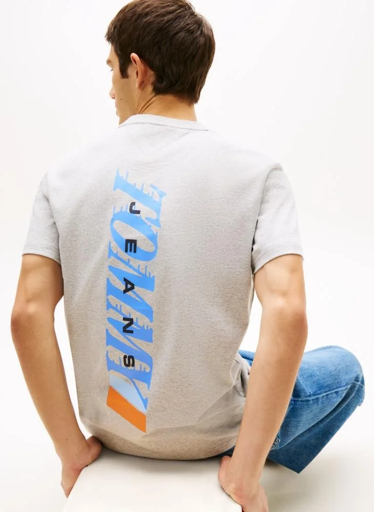 TOMMY JEANS  Vintage Back Logo Jersey T-Shirt for Men | Best Price UAE