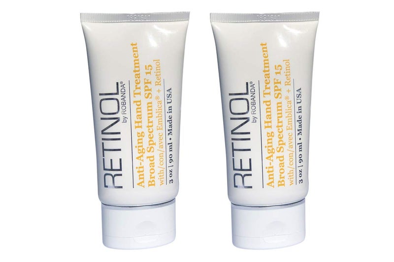 Retinol AntiAging Hand Treatment  Broad Spectrum SPF 15  Retinol Cream to Repair Dry Skin 2 pack