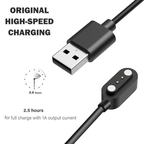 Msvueioe 2 Pin Chargers for FitCloudPro Smart Watch Cord, 2-Pack [Model A & Model B, Only One Fit] 2.8MM Magnetic USB Charging Cable for Smart Watches with FitCloudPro APP - Image 4