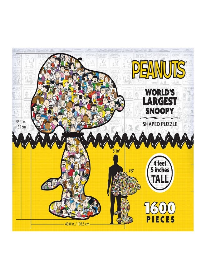 RoseArt - Peanuts - World's Largest Snoopy - 1600 Piece Shaped Puzzle for Adults - Image 5