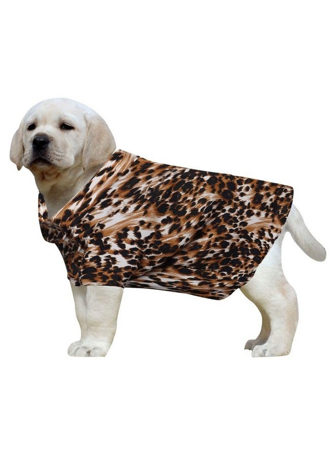 Western Era Super Soft Trendy Printed Shirt, Ultra Comfort Dog Apparel, Cotton Printed Breathable Basic Vest Dog Shirt, Lightweight Thin Shirt For Your Furies (Large - 22 Inch) (Leopard Print) - Image 1
