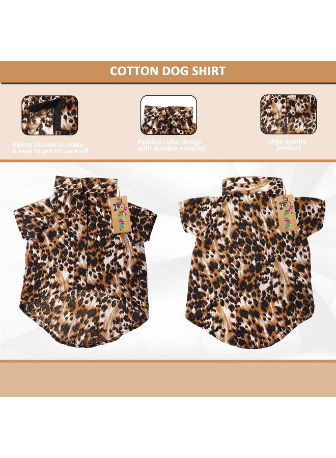 Western Era Super Soft Trendy Printed Shirt, Ultra Comfort Dog Apparel, Cotton Printed Breathable Basic Vest Dog Shirt, Lightweight Thin Shirt For Your Furies (Large - 22 Inch) (Leopard Print) - Image 4