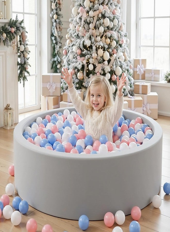 Wilwolfer Foam Ball Pit for Toddlers, Large Baby Ball Pit for Babies with Soft Memory Sponge, Indoor Outdoor Baby Playpen, Kids Play Ball Pool, Gift Toys for Infants Boys and Girls (Gray, NO Balls) - Image 5