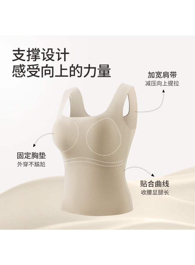 MIIOW Wire-Free Built-In Bra Camisole With Side Support And Slimming Design, Versatile For Inner Or Outer Wear - Image 5
