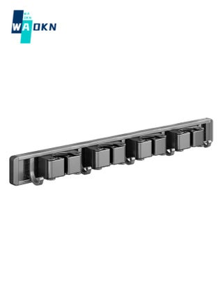 Mop & Broom Holder - Wall Mounted Aluminum No-Punch Storage Tool Organizer for Garage, Kitchen, Garden, Laundry Room, Bathroom Organization (4 Shelves and 5 Hooks) - pzsku/Z156F0F1B5CCBA953BE0AZ/45/_/1708323247/4312b917-cae0-4813-b93a-5ffb234101a6