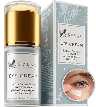 Eclat Skincare Under Eye Cream for Dark Circles Puffiness Anti Aging Formula for Wrinkles Moisturizer for Fine Lines Crows Feet Eye Bags Hydrating Treatment for Firming Smoothing 30ml - Image 1