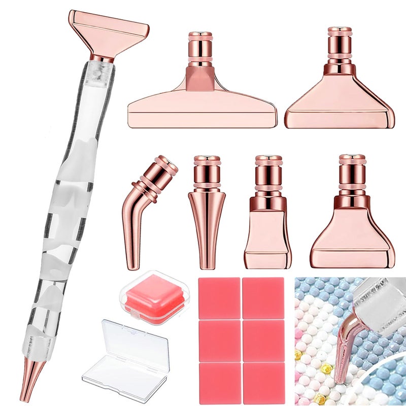 Heyseri Diamond Painting Pens, â€œClassic Wax Stylusâ€ Diamond Art Pen, Gem Painting Tools Accessories, Gem Art Pen with Metal Tips for 5D Craft Nail - Image 1