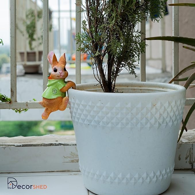 The Decorshed Buuny for Home Decor Garden Decor Room Decor (Rabbit Hook, Standard) - Image 4
