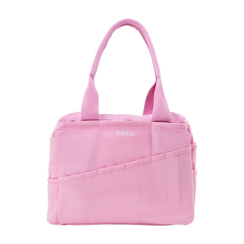 Soolla Studio Bag: Craft Organizer & Pottery Tool Bag, Washable Art Supply Tote, Knitting Yarn, Crochet Projects, 30 Pockets, 20+ Canvas Colors, Artist Gift for Adults (Flirty Flamingo) - Image 1