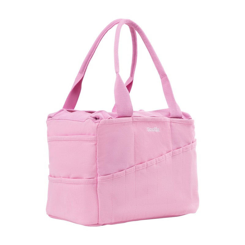 Soolla Studio Bag: Craft Organizer & Pottery Tool Bag, Washable Art Supply Tote, Knitting Yarn, Crochet Projects, 30 Pockets, 20+ Canvas Colors, Artist Gift for Adults (Flirty Flamingo) - Image 2