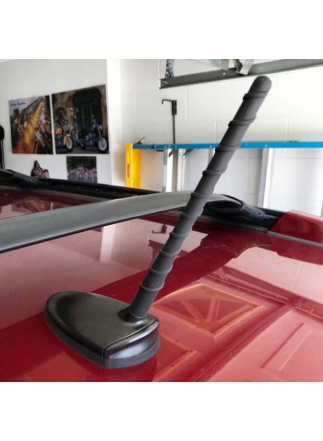KSaAuto 7 Inch Nissan Replacement Radio Antenna Mast, 2003-2023 Nissan Pathfinder Rogue Murano Cube Juke Versa Kicks LEAF 370Z 350Z NV200 Car Antenna, Black - Image 2