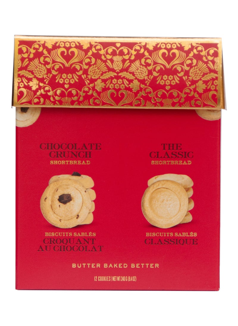 Mary Macleod's Shortbread Red Gift Box of All Butter Mixed Shortbread Cookies 240 gm  - Image 1