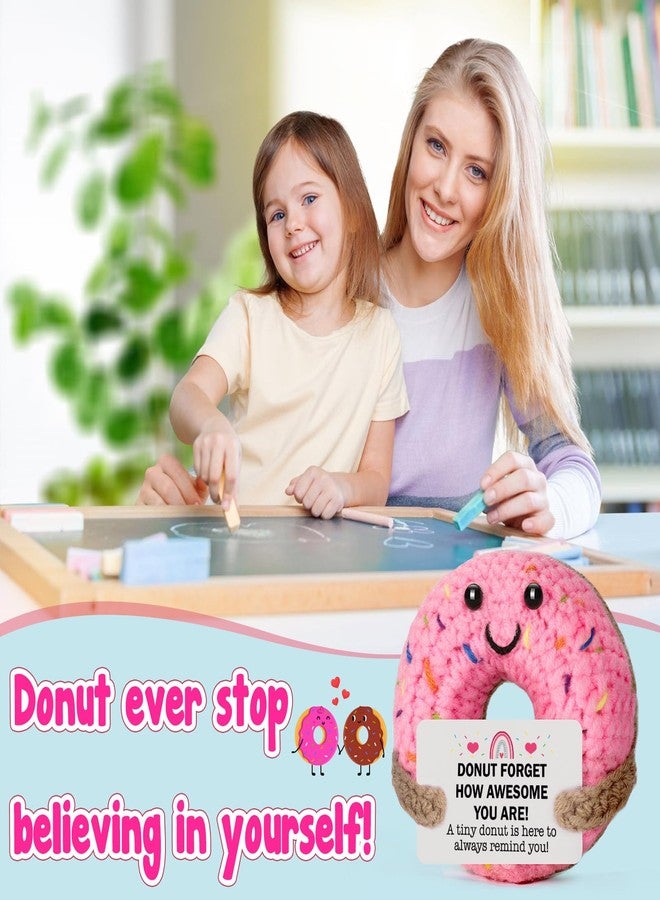 MBL Emotional Inspirational Support for Women - Small Positive Encouragement Relaxation Motivational Crochet Donut Gifts for Men Friends College Students Birthday Halloween Christmas Stocking Stuffers - Image 5
