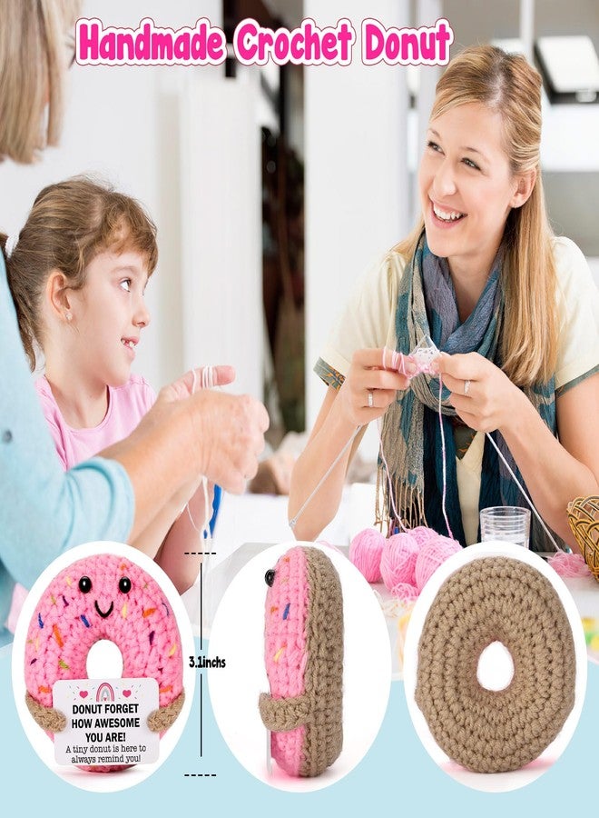 MBL Emotional Inspirational Support for Women - Small Positive Encouragement Relaxation Motivational Crochet Donut Gifts for Men Friends College Students Birthday Halloween Christmas Stocking Stuffers - Image 3