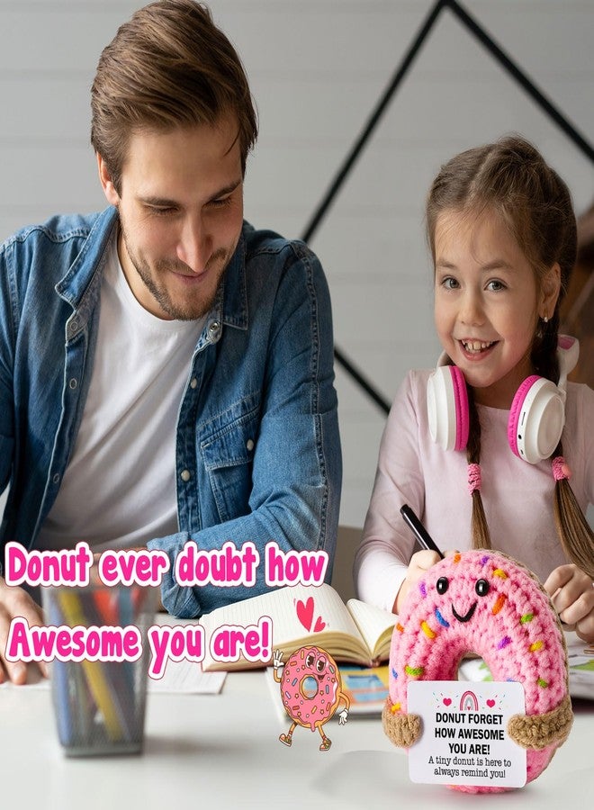 MBL Emotional Inspirational Support for Women - Small Positive Encouragement Relaxation Motivational Crochet Donut Gifts for Men Friends College Students Birthday Halloween Christmas Stocking Stuffers - Image 4