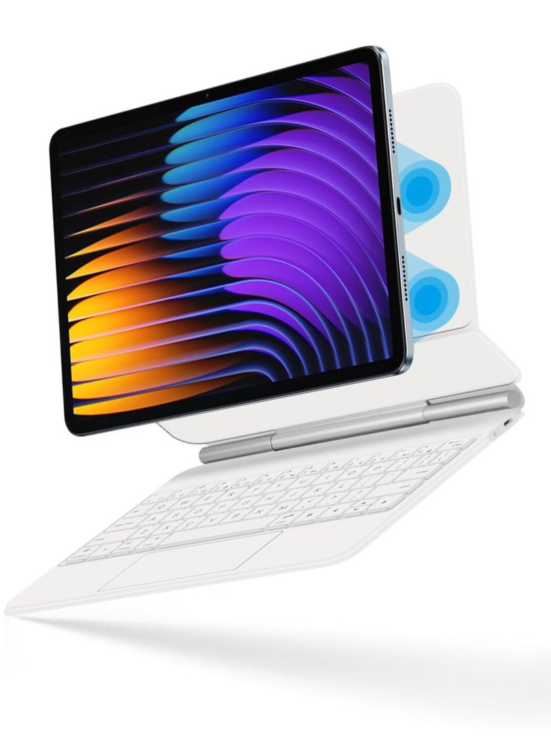 Generic - Magnetic Floating Wireless Keyboard Case Compatible with Xiaomi Mi Pad 7 / Mi Pad 7 Pro 11.2'' (2024), Bluetooth Keyboard with Multi-Touch Trackpad - Image 1