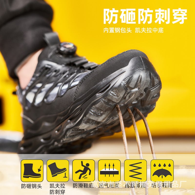Meike Multi-Button Anti-Smash, Anti-Puncture, Lightweight Labor Protection Shoes That Are Not Tired After Standing For A Long Time, Breathable Safety Shoes, Wear-Resistant Protective Shoes - Image 4
