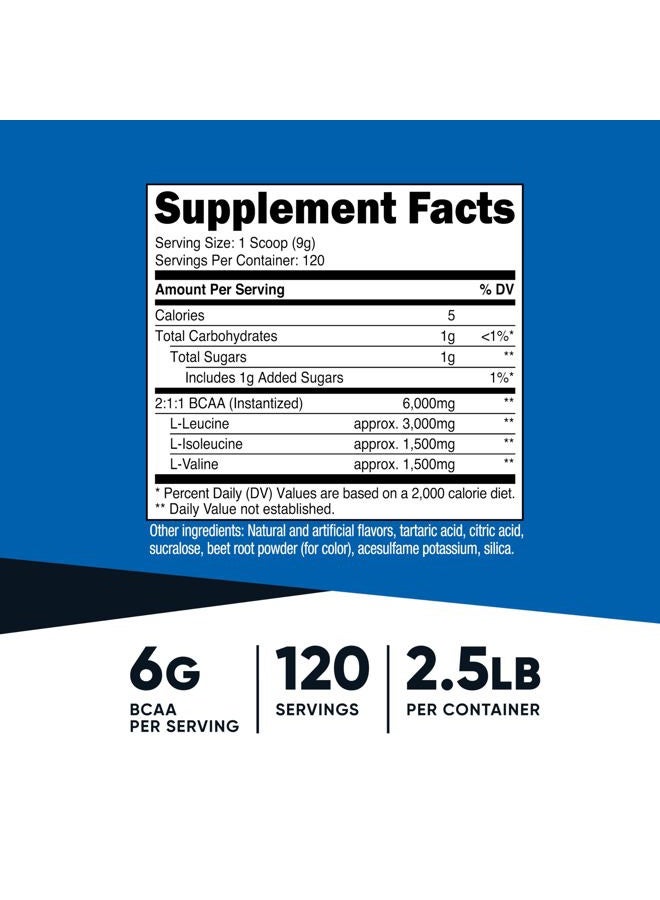 Nutricost BCAA Powder 2:1:1 (Watermelon, 120 Servings) - Gluten Free, Non-GMO, Vegetarian - Image 2