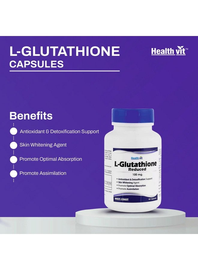 HealthVit هيلث فيت L-جلوتاثيون 100 ملغ 60 كبسولة - Image 4