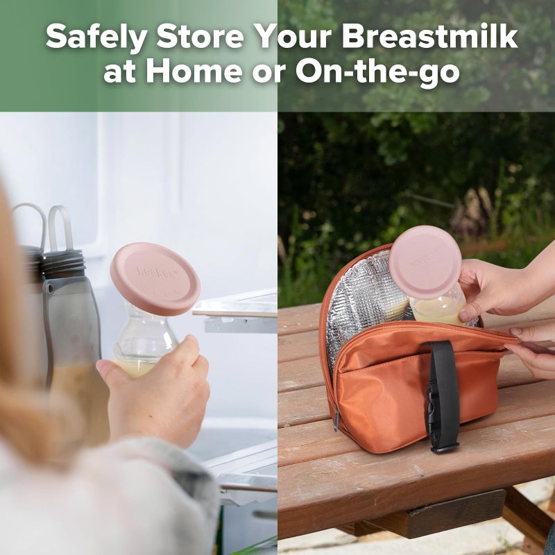 haakaa Manual Breast Pump Cap (Blush) - Made of Premium Grade Silicone, Suitable for All haakaa Breast Pump - Image 5