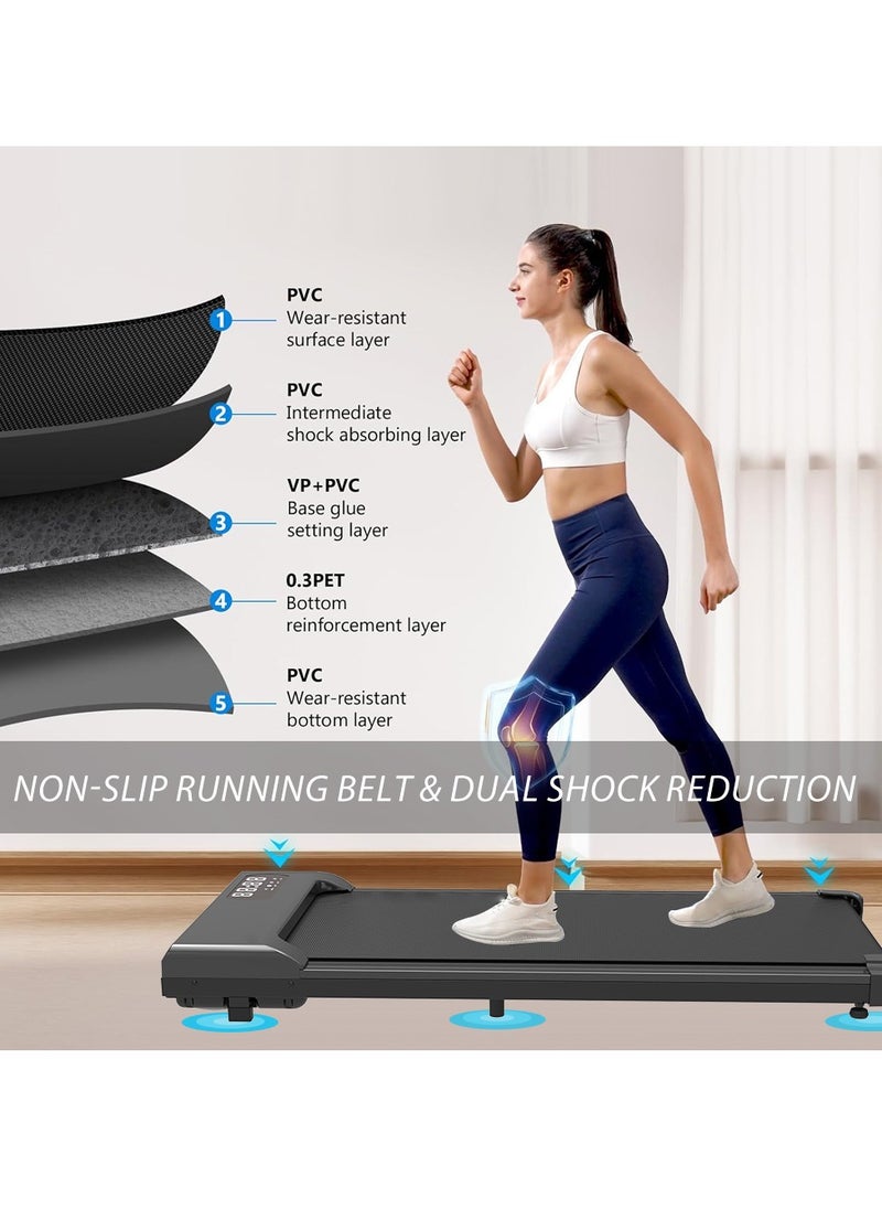 Generic Walking Pad Treadmill 265 lb Capacity 3 in 1 Portable Under Desk Treadmill for Home and Office with Remote Control LED Display  - Image 2