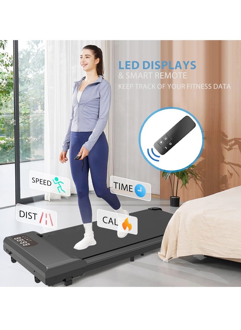 Generic Walking Pad Treadmill 265 lb Capacity 3 in 1 Portable Under Desk Treadmill for Home and Office with Remote Control LED Display  - Image 4
