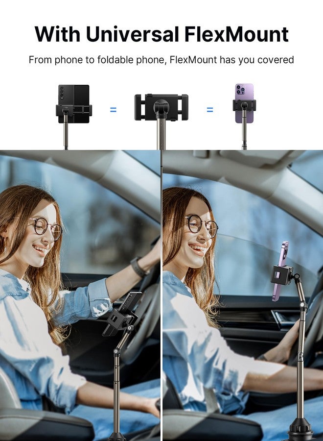 JSAUX clamp cup phone holder for car BLACK - Image 2