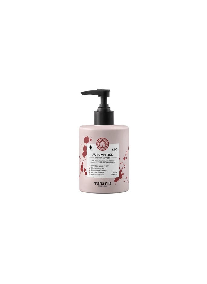 Maria Nila Maria Nila Colour Refresh Autumn Red 6.60 mask 300ml 