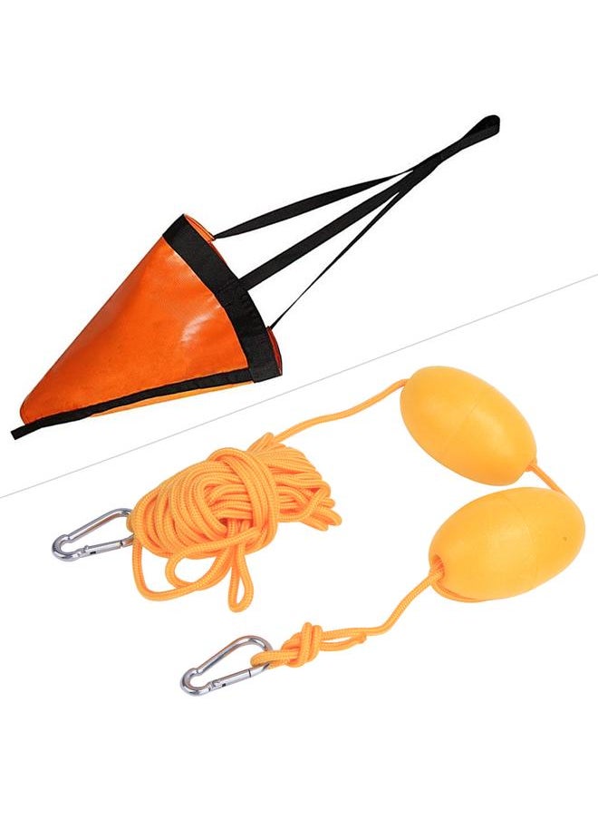 Thoraya Kayak Boat Leash Rope with Buoy Floating Ball Stainless Steel Hook for Fishing Drift Anchors SystemDouble Ball Yellow Rope  - Image 5
