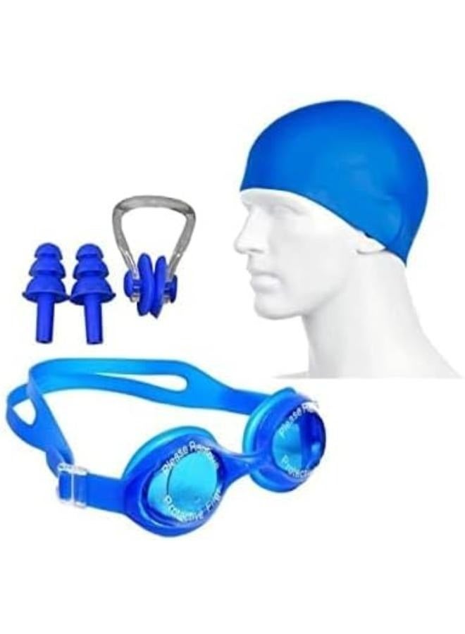 Generic Swimming Goggles With Swim Cap And Earplugs 14x5x4cm