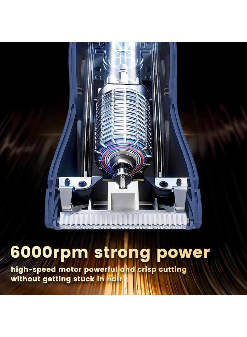 ENSSU Waterproof Hair Clipper Body Trimmer for Man, Electric Manscape Groin Trimmer for Chest, Beard, and Pubic Hair with Recharge Dock & Skin-Safe Ceramic Blade - Image 2